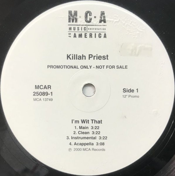 画像1: KILLAH PRIEST / I'M WIT THAT (1)