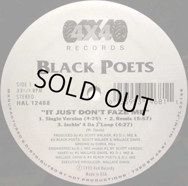 画像1: BLACK POETS / IT JUST DON'T FAZE ME (1)