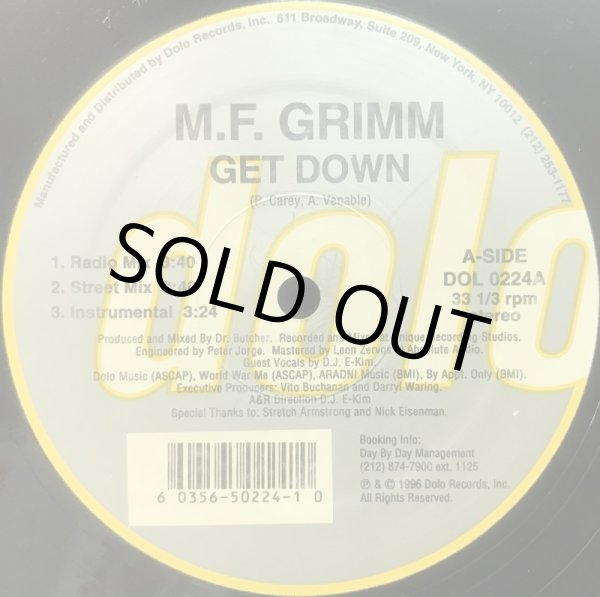 画像1: M.F. GRIMM / GET DOWN (1)