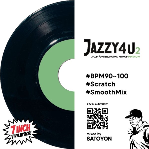 画像1: DJ SATOYON / JAZZY4U2 -JAZZY/UNDERGROUND HIPHOP MIXSHOW-  (CD-R) (1)